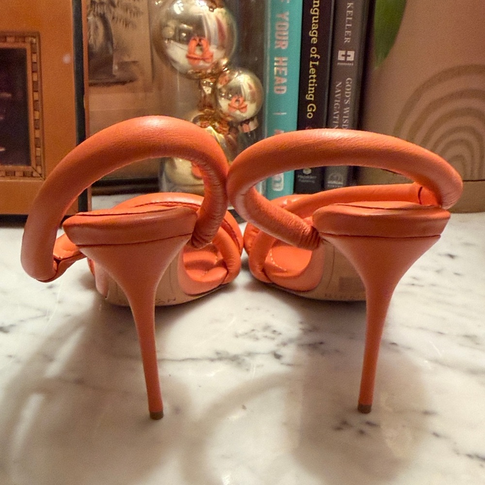 Alexandre Birman Bold Orange Heels - image 3